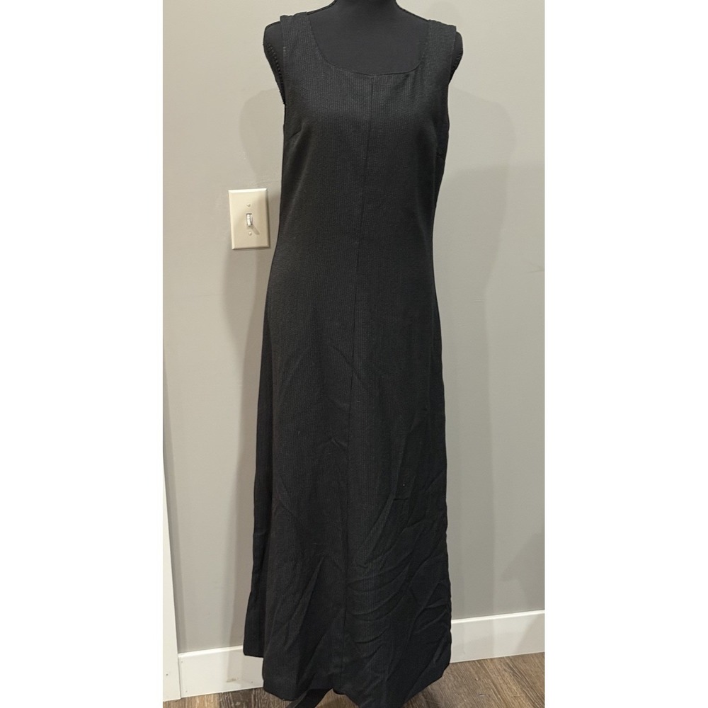 United Colors Of Benetton Sleeveless Pinstripe Maxi Lagenlook 90's Minimalism S